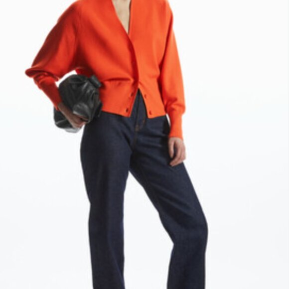 NWOT Cos orange cardigan xs - Picture 3 of 5
